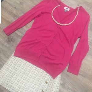 Old Navy Fuchsia Cardigan